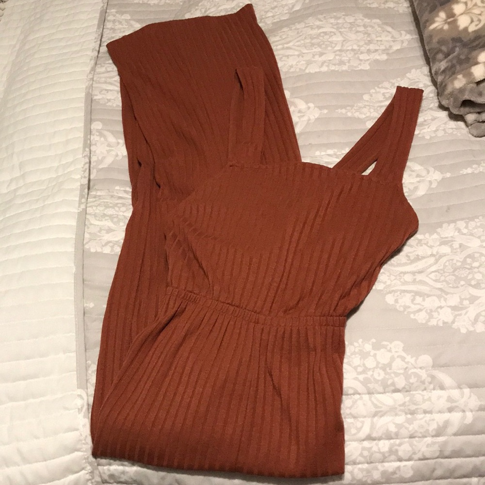 Rust/copper jump suit